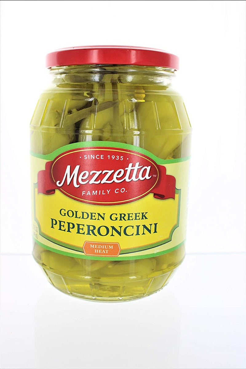 MEZZETTA: Golden Greek Peperoncini, 32 oz