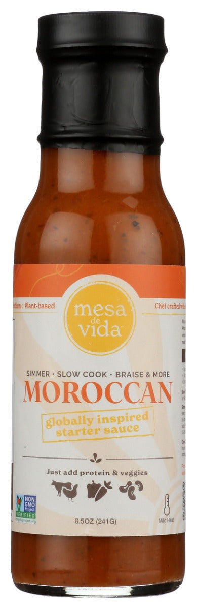 MESA DE VIDA: Moroccan Inspired Flavor Starter and Cooking Sauce, 8.5 fo