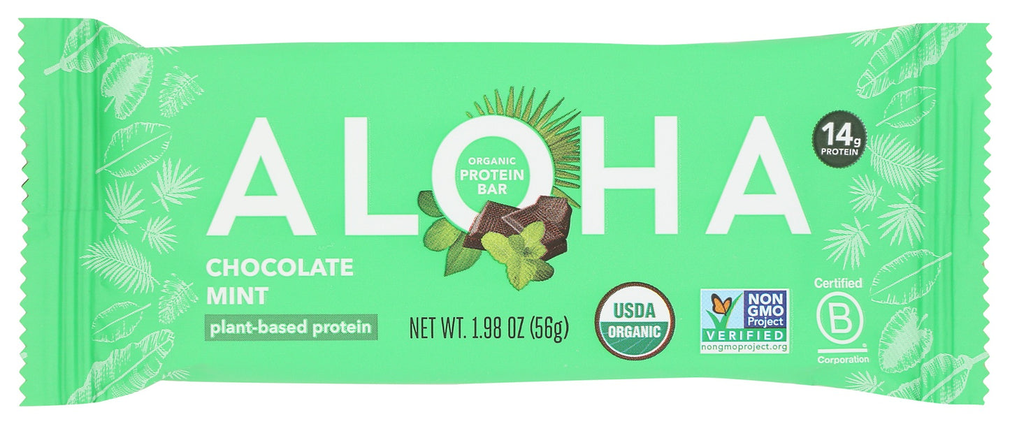 ALOHA: Chocolate Mint Protein Bar, 1.98 oz