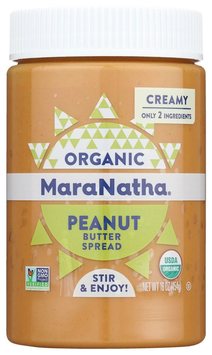 MARANATHA: Organic Creamy Peanut Butter, 16 oz