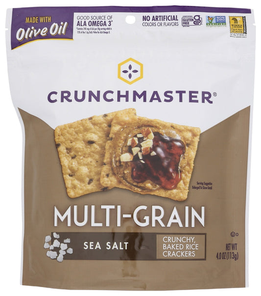 CRUNCHMASTER: Multi Grain Crackers Sea Salt, 4 oz