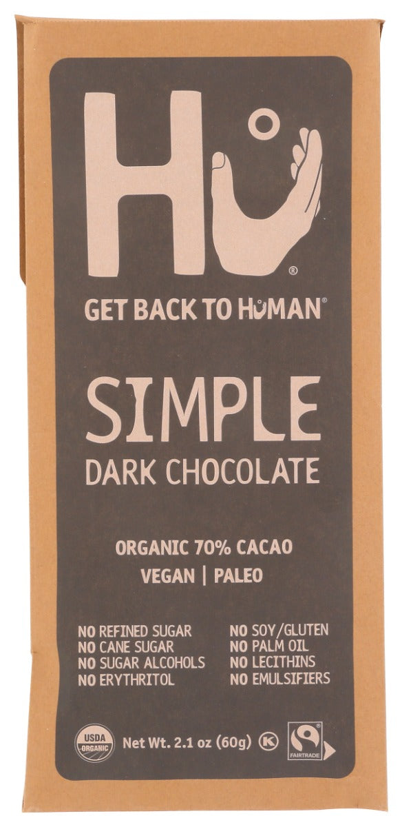 HU: Simple Dark Chocolate Bar, 2.1 oz