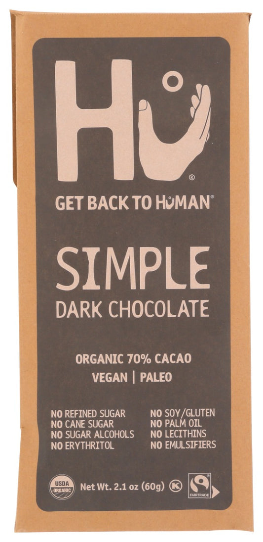 HU: Simple Dark Chocolate Bar, 2.1 oz