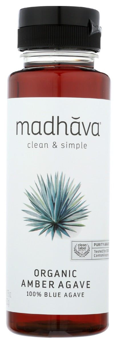 MADHAVA: Organic Amber Agave, 11.75 oz