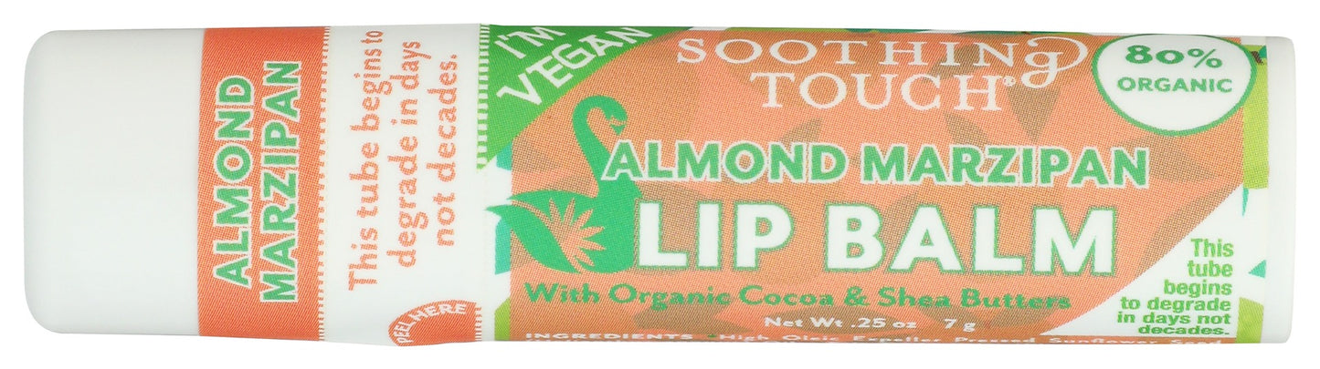 SOOTHING TOUCH: Almond Marzipan Vegan Lip Balm, 0.25 oz
