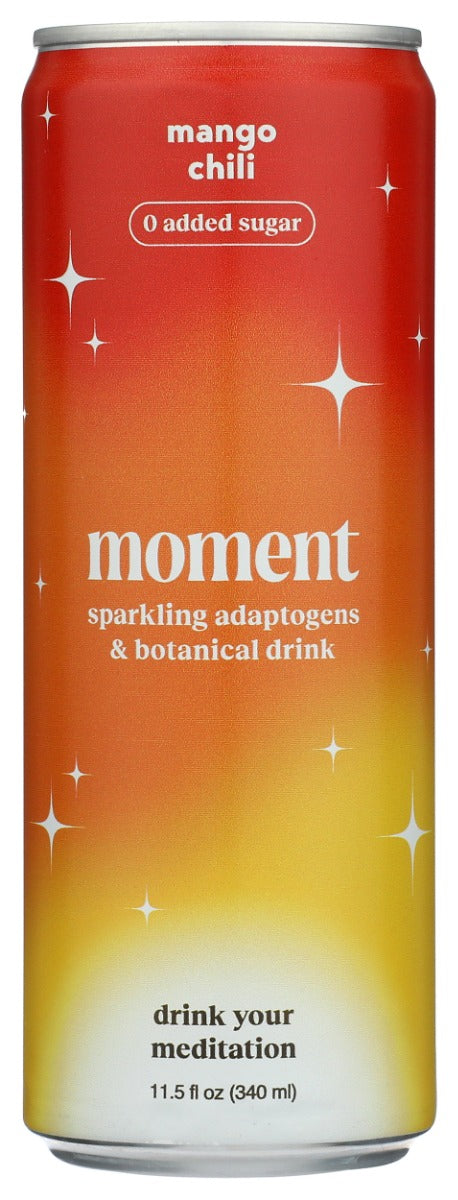 MOMENT: Mango Chili Botanical Soda, 11.5 fo