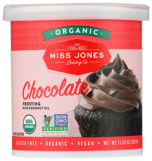 MISS JONES BAKING CO: Organic Chocolate Buttercream Frosting, 11.29 oz