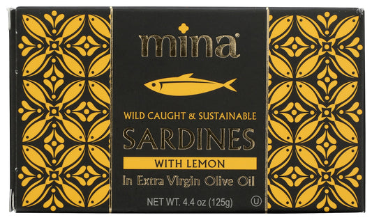 MINA: Sardines In Extra Virgin Olive Oil With Lemon, 4.4 oz