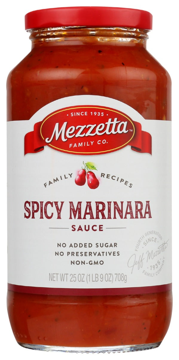 MEZZETTA: Family Recipes Spicy Marinara Sauce, 25 oz