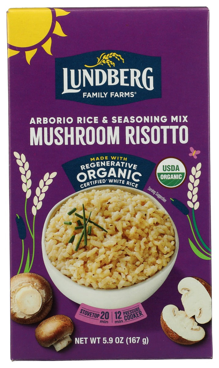 LUNDBERG: Organic Porcini Mushroom Risotto, 5.9 oz
