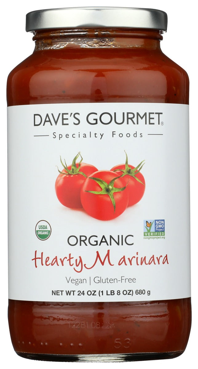 DAVES GOURMET: Organic Hearty Marinara, 24 oz