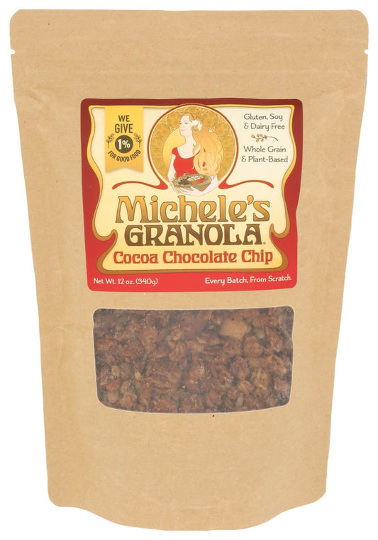 MICHELES: Cocoa Chocolate Chip Granola, 12 oz