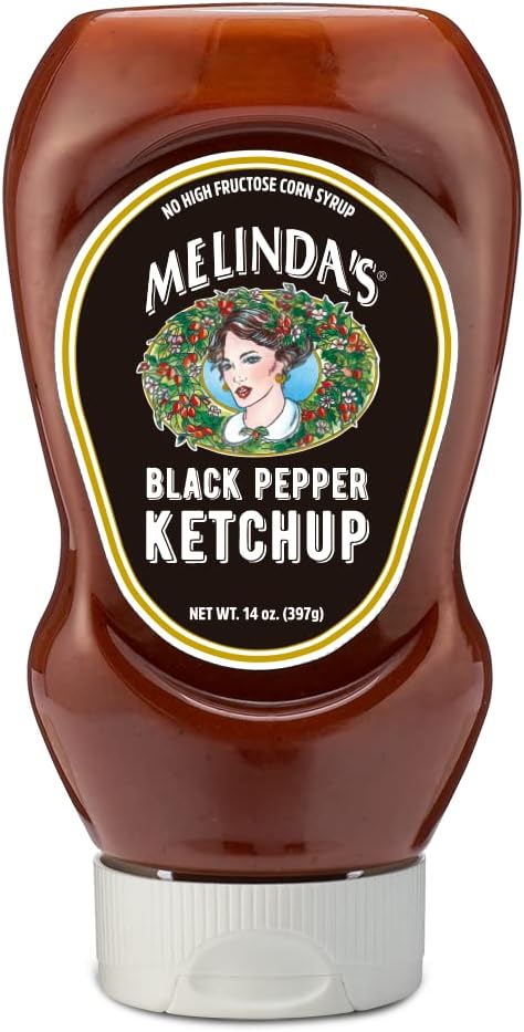 MELINDAS: Black Pepper Ketchup, 14 oz
