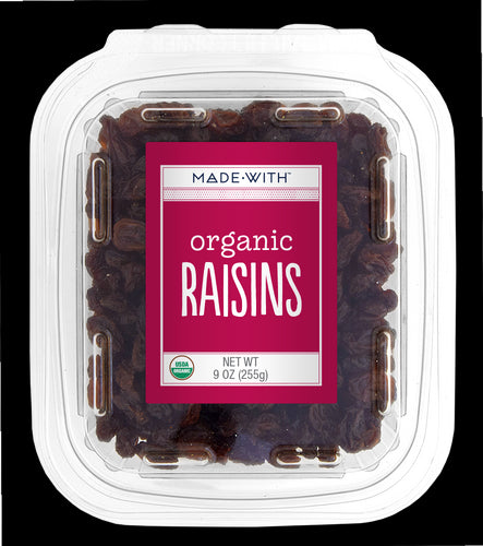 MADE WITH: Organic Raisins Tub, 9 oz