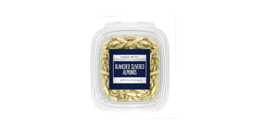 MADE WITH: Blanched Slivered Almonds Tub, 8.5 oz