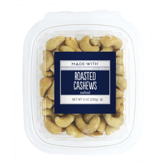 MADE WITH: Roasted Salted Cashews Tub, 9 oz