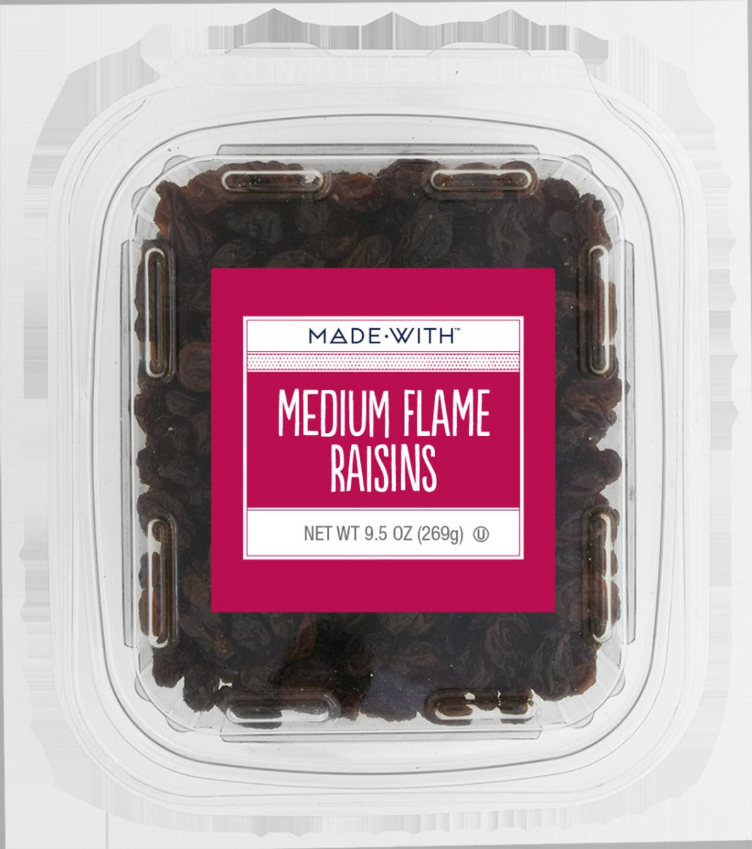MADE WITH: Medium Flame Raisins Tub, 9.5 oz