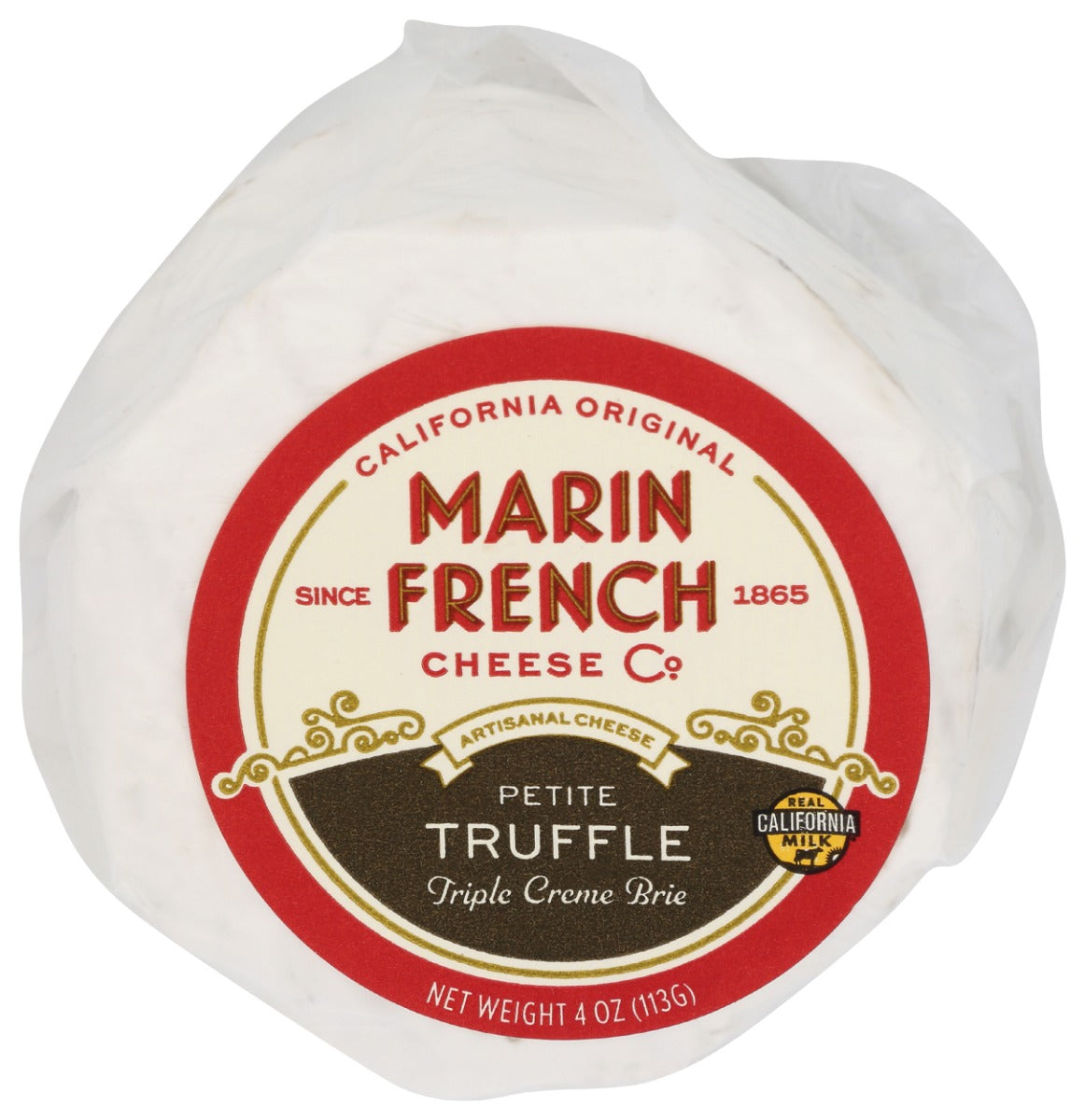 MARIN FRENCH: Petite Truffle Triple Crème Brie Cheese, 4 oz