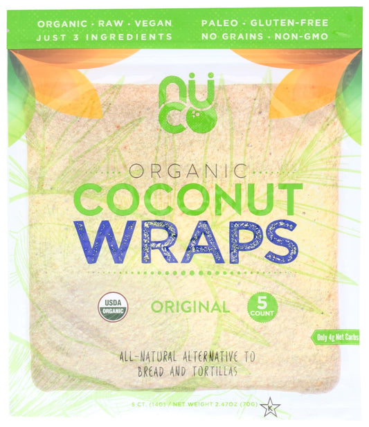 NUCO: Organic Coconut Wraps Original, 2.47 oz
