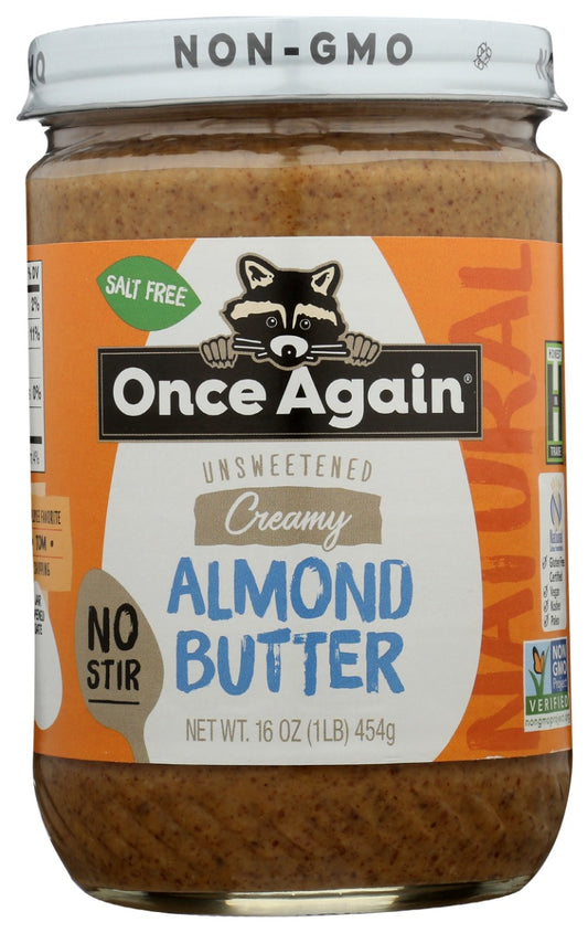 ONCE AGAIN: No Stir Creamy Natural Almond Butter, 16 oz