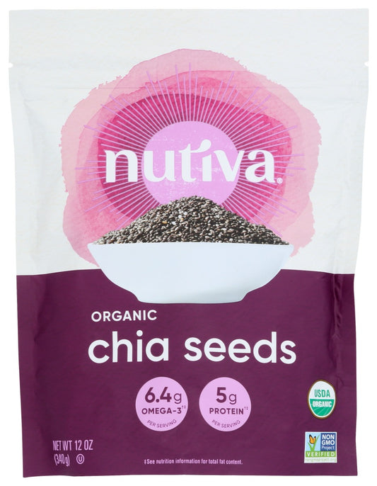 NUTIVA: Organic Chia Seeds, 12 oz