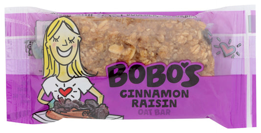 BOBOS OAT BARS: Cinnamon Raisin Oat Bar, 3 oz