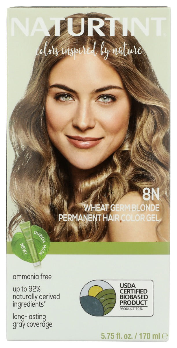 NATURTINT: Permanent Hair Color 8N Wheat Germ Blonde, 5.75 fo