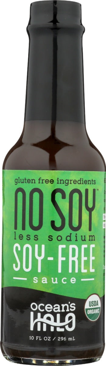 OCEANS HALO: Organic NoSoy Less Sodium Soy Free Sauce, 10 oz