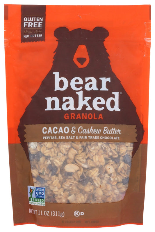 BEAR NAKED: Granola Cacao and Cashew Butter, 11 oz