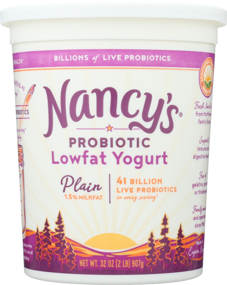 NANCYS: Probiotic Lowfat Yogurt Plain, 32 oz