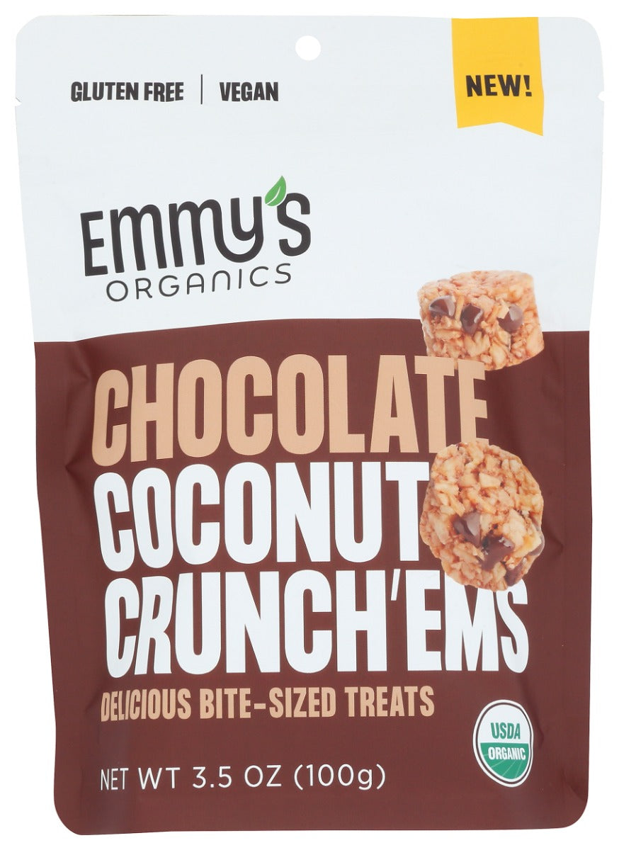 EMMYS ORGANICS: Chocolate Coconut CrunchEms, 3.5 oz