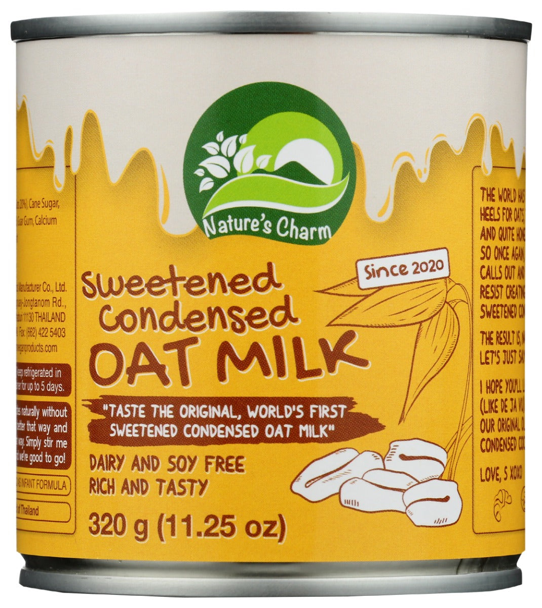 NATURES CHARM: Sweetened Condensed Oat Milk, 11.25 fo