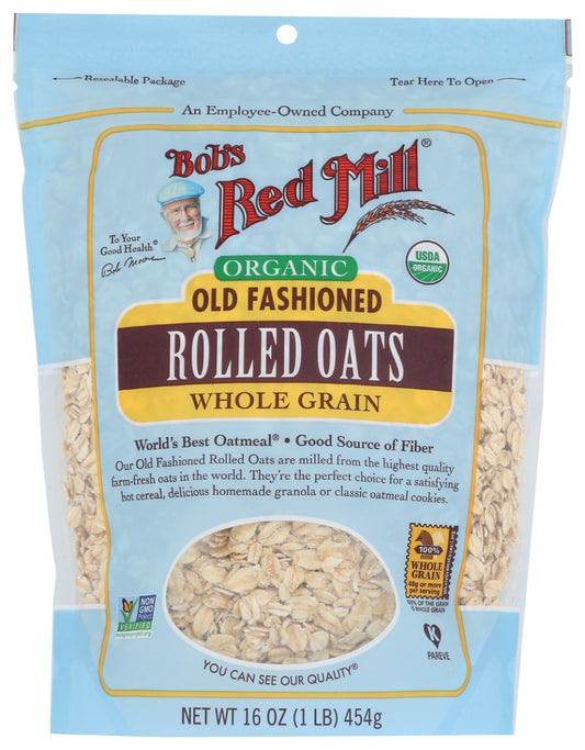 BOBS RED MILL: Organic Old Fashioned Rolled Oats, 16 oz