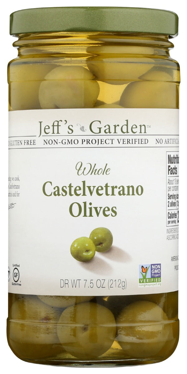 JEFFS GARDEN: Whole Castelvetrano Olives, 7.5 oz
