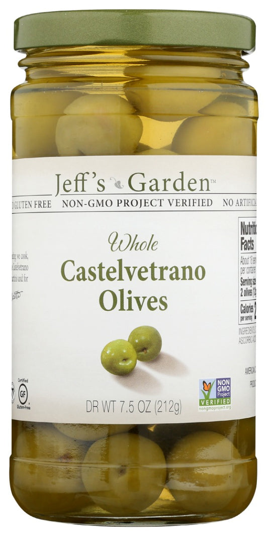 JEFFS GARDEN: Whole Castelvetrano Olives, 7.5 oz