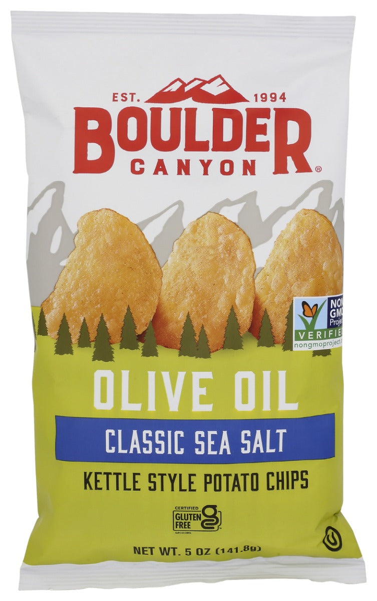 BOULDER CANYON: Olive Oil Classic Sea Salt Potato Chips, 5 oz