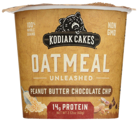 KODIAK: Peanut Butter Chocolate Chip Oatmeal Cups, 2.12 oz