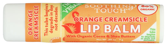 SOOTHING TOUCH: Orange Creamsicle Vegan Lip Balm, 0.25 oz