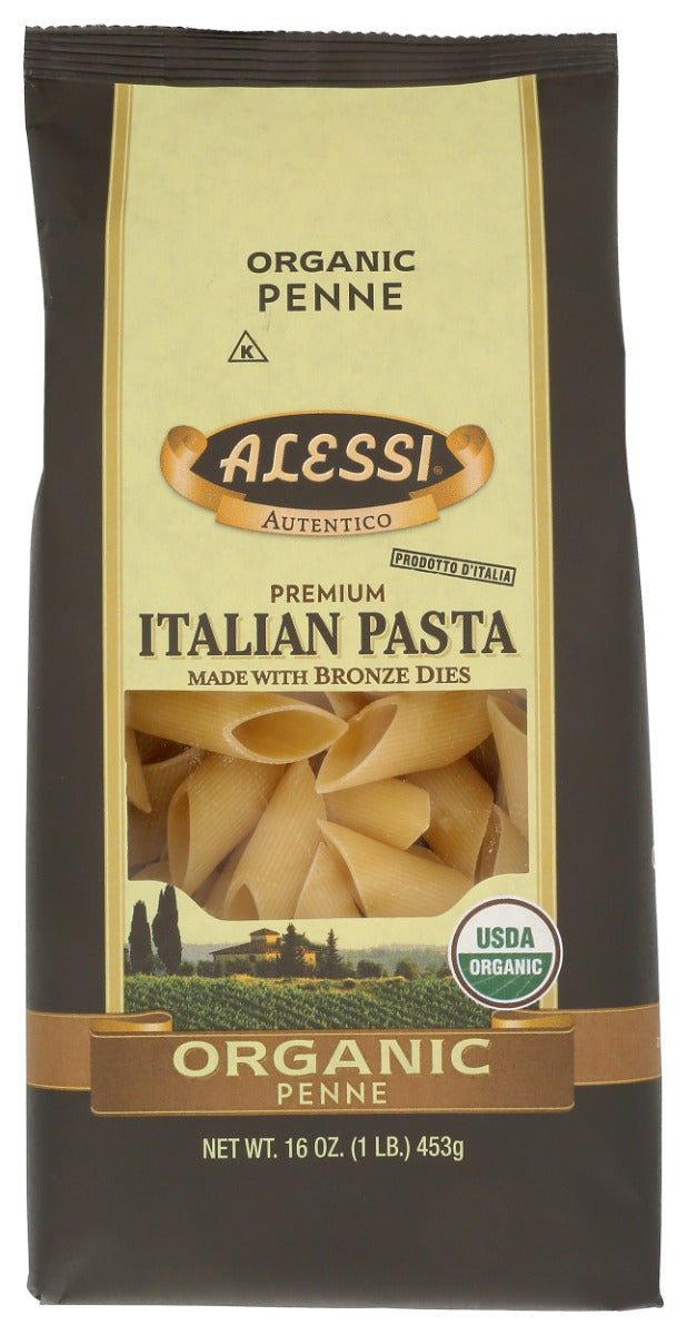 ALESSI: Organic Penne Pasta, 16 oz