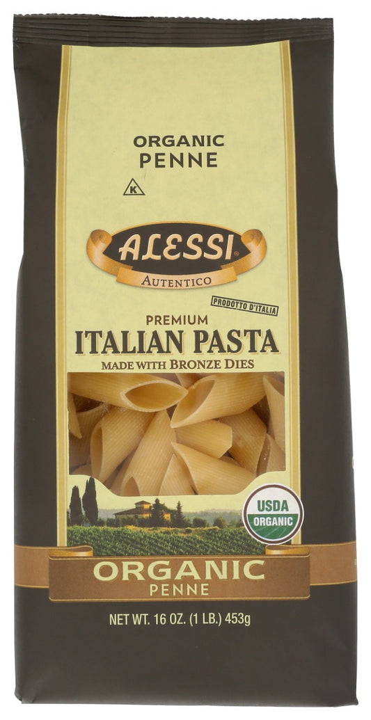 ALESSI: Organic Penne Pasta, 16 oz