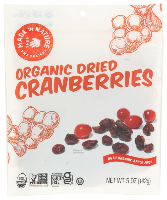 MADE IN NATURE: Dried Cranberries, 5 oz