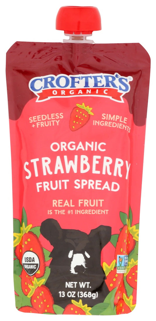 CROFTERS: Squeeze able Fruit Spread Strawberry, 13 oz