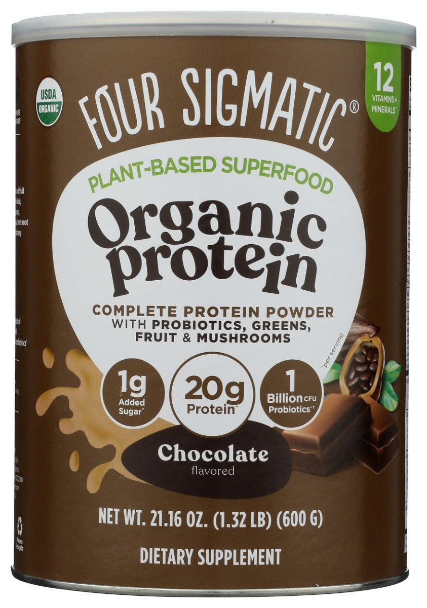 FOUR SIGMATIC: Plant Based Protein Chocolate, 21.6 oz