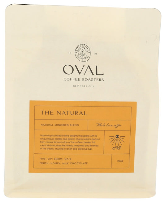 OVAL COFFEE: The Natural Whole Bean Coffee, 8.82 oz