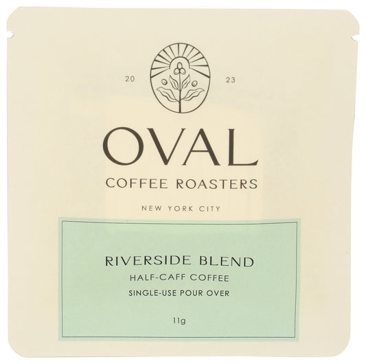 OVAL COFFEE: Riverside Blend Single Serve Coffee, 0.39 oz