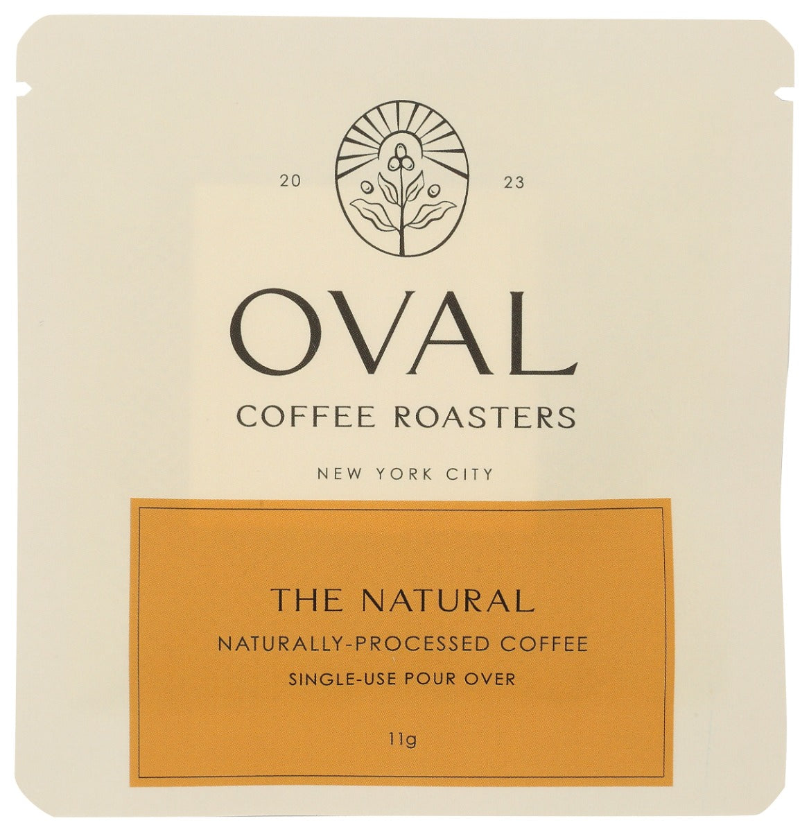 OVAL COFFEE: The Natural Single Serve Coffee, 0.39 oz