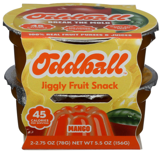 ODDBALL: Mango Jiggly Fruit Snack, 5.5 oz