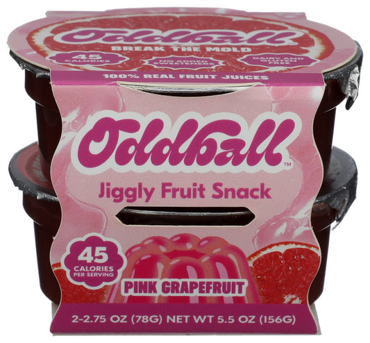 ODDBALL: Pink Grapefruit Jiggly Fruit Snack, 5.5 oz