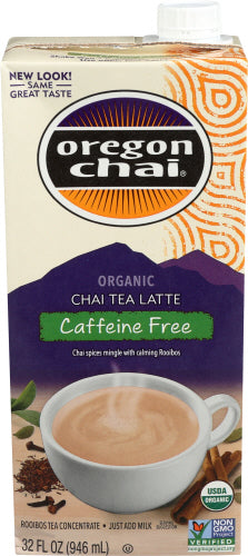 OREGON CHAI: Chai Tea Latte Concentrate Caffeine Free, 32 fo