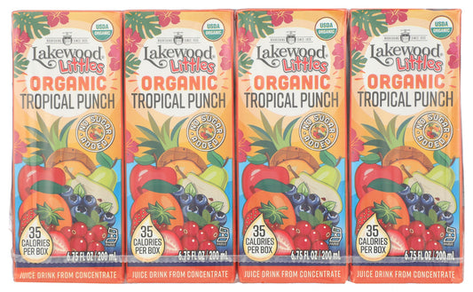 LAKEWOOD: Littles Organic Tropical Punch Juice Boxes 8Ct, 54 fo